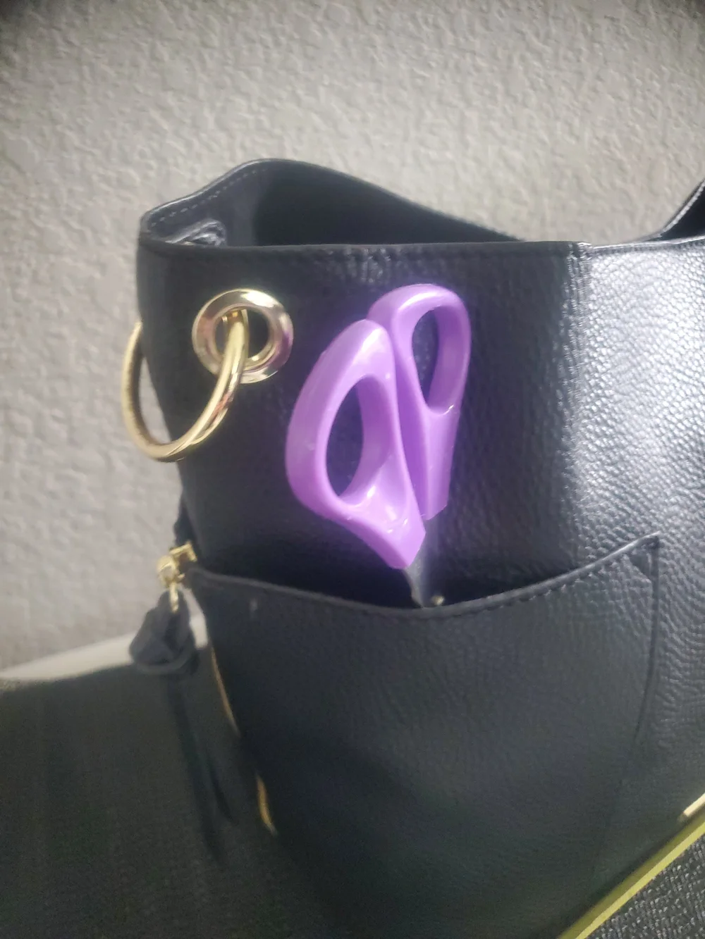 Steve Madden Black Pebbled Leather Crossbody with Gold Logo Plate